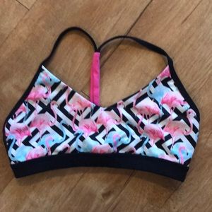 Flamingo sports bra
